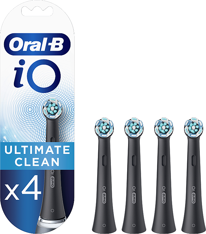 Austauschbare Zahnbürstenköpfe für elektrische Zahnbürste schwarz 4 St. - Oral-B iO Ultimate Clean — Bild N12