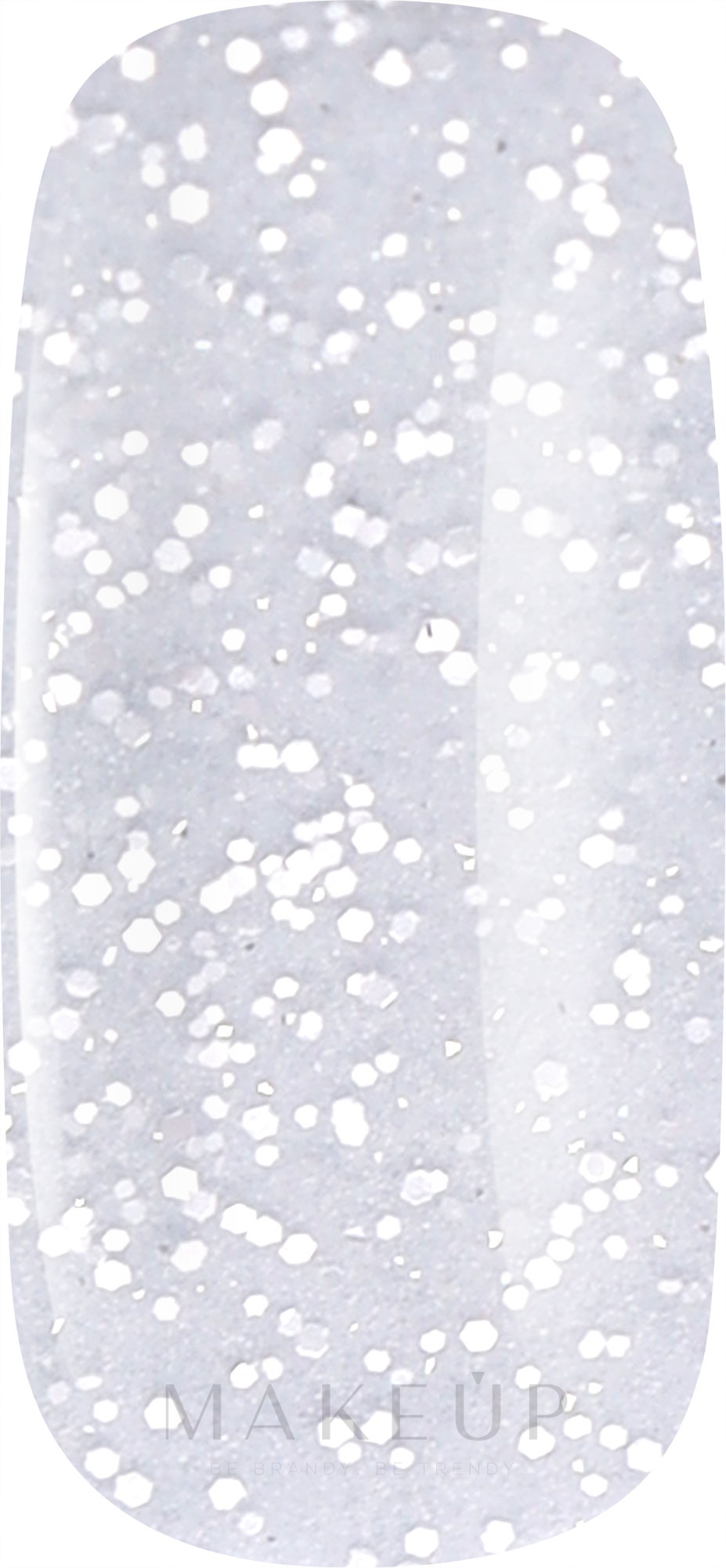Nagelüberlack mit feinen Krümeln - Tufi Profi Premium Dot Silver Top — Bild 8 ml