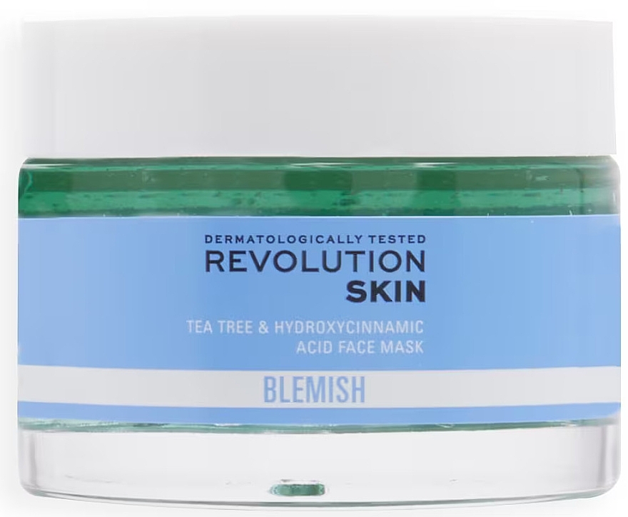 Gel-Gesichtsmaske - Revolution Skin Blemish Tea Tree & Hydroxycinnamic Acid Gel Mask — Bild N1