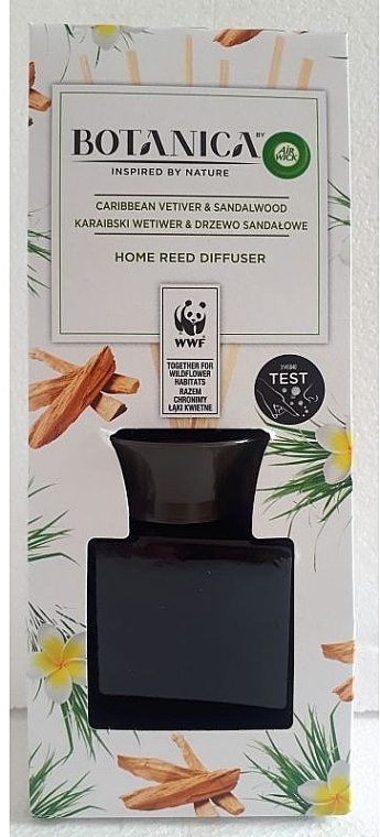 Aromadiffusor für zu Hause mit Holzstäbchen Karibischer Vetiver und Sandelholz - Air Wick Botanica — Bild N2