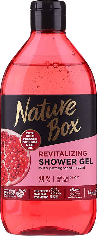 Duschgel mit Granatapfel-Öl - Nature Box Pomegranate Oil Shower Gel — Bild N1