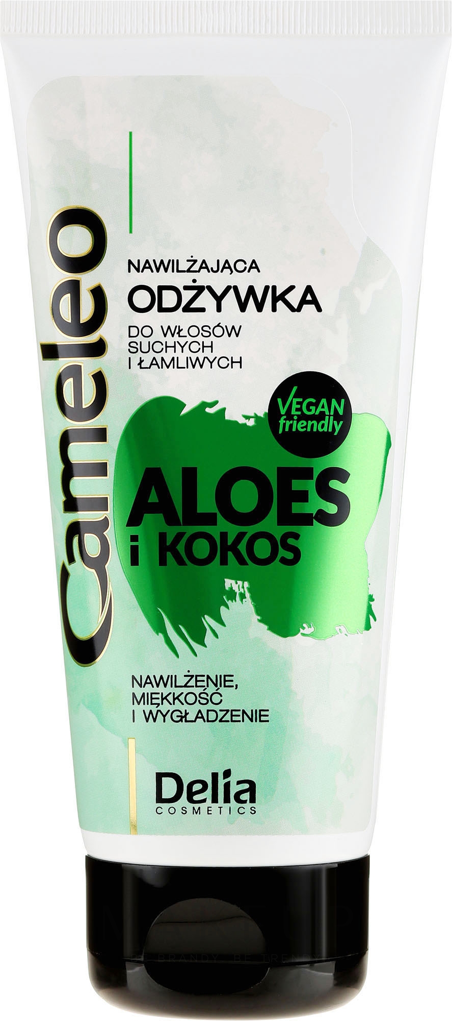 Feuchtigkeitsspendende Haarspülung für trockenes und sprödes Haar mit Aloe und Kokosnuss - Delia Cameleo Aloe And Coconut Moisturizing Conditioner — Bild 200 ml