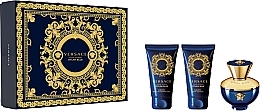 Düfte, Parfümerie und Kosmetik Versace Dylan Blue Pour Femme - Duftset (Eau de Parfum 50ml + Körperlotion 50ml + Duschgel 50ml) 