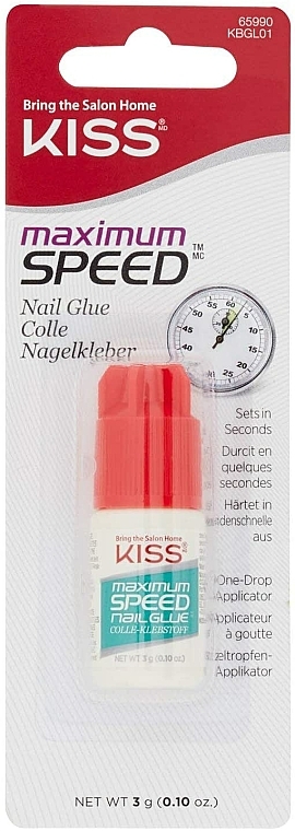 Nagelkleber - Kiss Maximum Speed Nail Glue — Bild N1