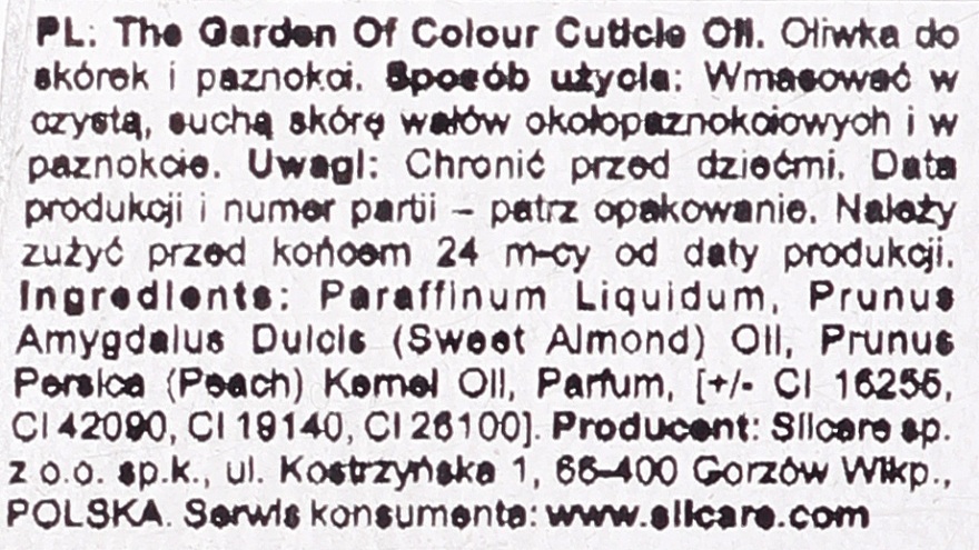 Nagel- und Nagelhautöl mit Blumen - Silcare Cuticle Oil Cherry Wine — Bild N2