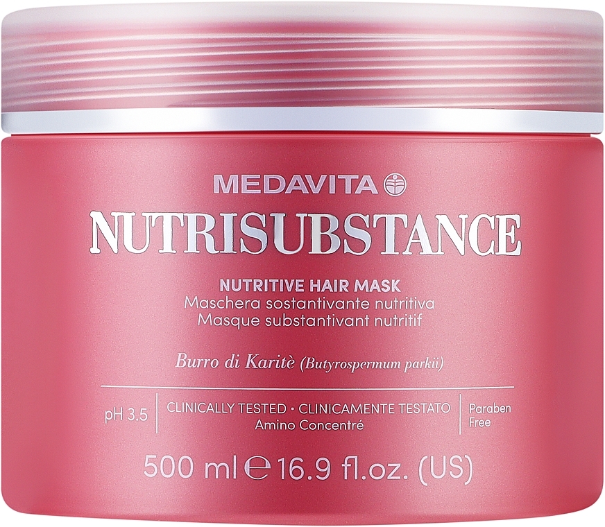 Pflegende und feuchtigkeitsspendende Maske für trockenes Haar - Medavita Nutrisubstance Nutritive Hair Mask — Bild N3