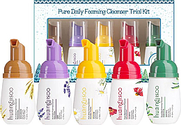 Düfte, Parfümerie und Kosmetik Gesichtspflegeset - Huangjisoo Pure Daily Foaming Cleanser Trial Kit (Gesichtsschaum 5x30ml)