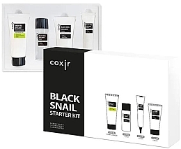 Set - Coxir Black Snail Starter Kit (f/foam/30ml + f/toner/30ml + f/serum/15ml + f/cr/20ml) — Bild N1
