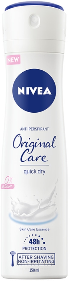 Deospray Antitranspirant - Nivea Original Care Antyperspriant — Bild 150 ml