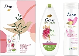 Körperpflegeset - Dove Naturally Caring Gift Set (Duschgel 250ml + Körperlotion 225ml) — Bild N2