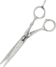 Friseurschere gerade 9012 - Tondeo Mythos Damask Offset 6" Hair Styling Scissors — Bild N1