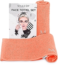 Духи, Парфюмерия, косметика Gesichtstücher pfirsich 32x32 cm - MAKEUP Face MakeTravel Towel Set (Duo Pack)