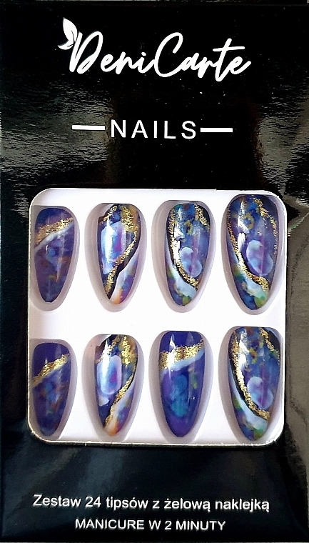 Künstliche Nägel in Mandelform 24 St. - Deni Carte Nails 7103  — Bild N1