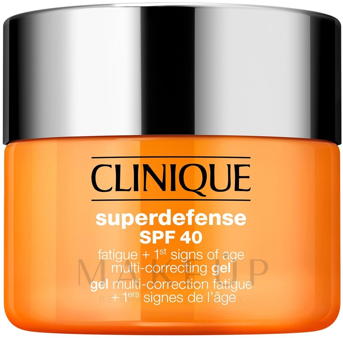 Erfrischende Gesichtsgel-Creme gegen Müdigkeit und die ersten Anzeichen der Hautalterung - Clinique Superdefense SPF40 Gel Multi-correction — Bild 30 ml