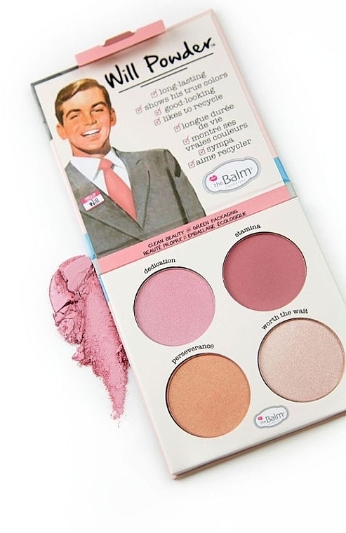 Gesichtsrouge-Palette - theBalm Will Powder Blush Quad — Bild N6