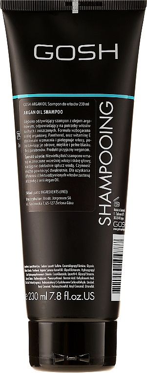 Shampoo mit Arganöl für trockenes und strapaziertes Haar - Gosh Argan Oil Shampoo — Bild N2