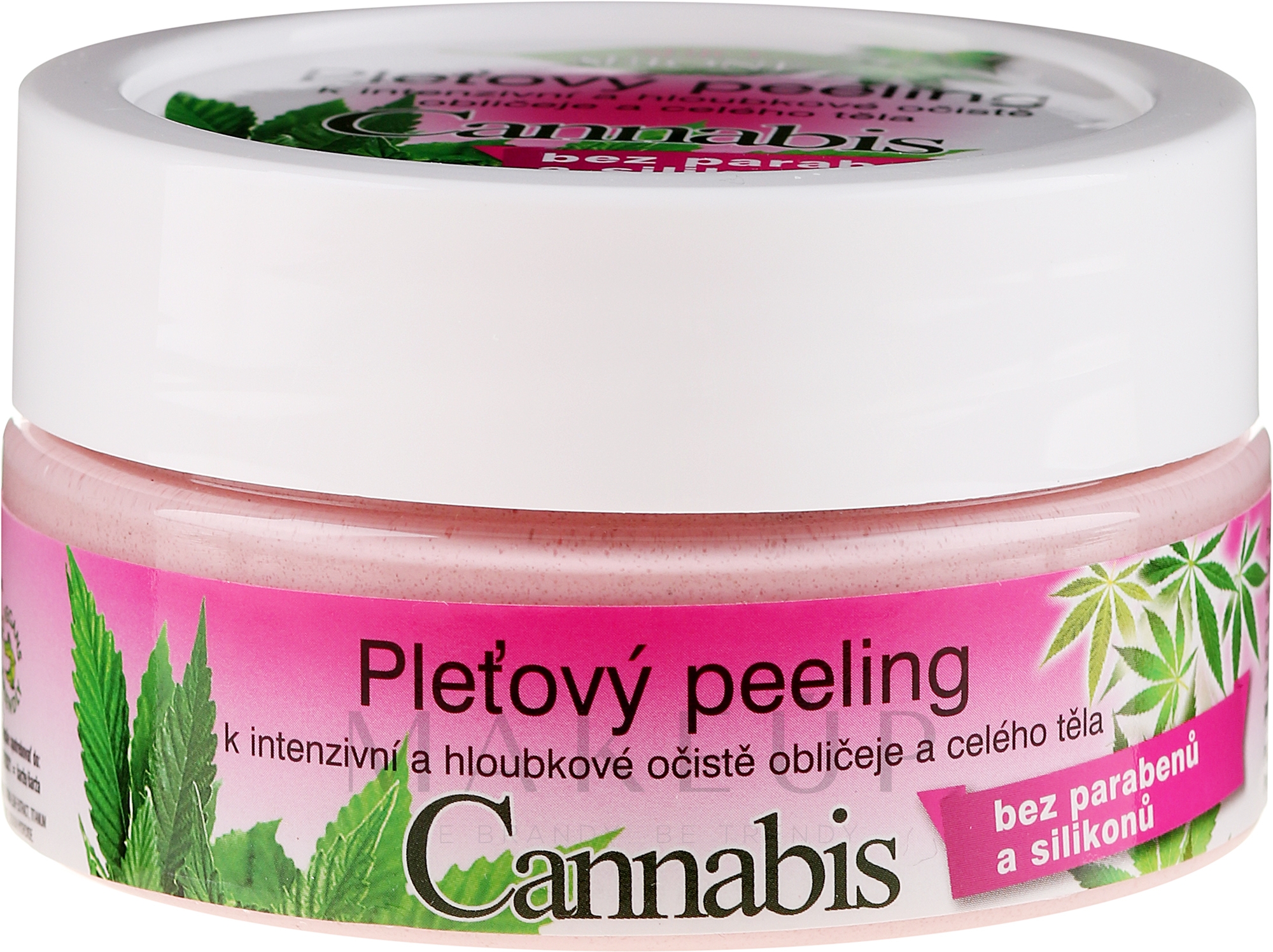 Gesichts- und Körperpeeling mit Hanföl - Bione Cosmetics Cannabis Face Peeling — Bild 200 ml