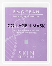 Düfte, Parfümerie und Kosmetik Gesichtsmaske mit hyperkonzentriertem löslichem Kollagen  - Emocean Skin Specialist Collagen Mask 