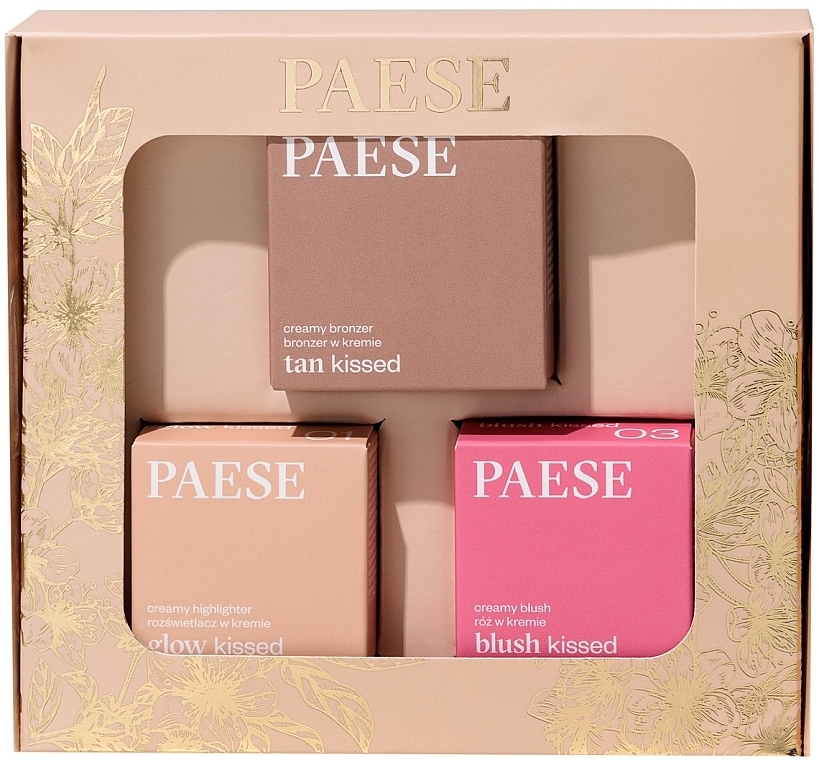 Set - Paese Kiss My Cheeks (Cold) (Rouge 4g + Bronzer 12g + Highlighter 4g)  — Bild N1