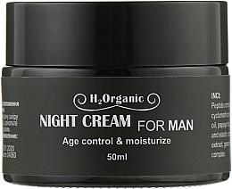 Gesichtscreme für die Nacht - H2Organic Night Cream Age Control & Moisturize — Bild N1