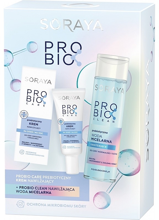 Gesichtspflegeset - Soraya Pro Bio Clean (Gesichtscreme 50ml + Mizellenwasser 250ml) — Bild N1
