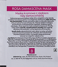 Gesichtscreme-Maske mit Damaszener-Rosenöl - Charmine Rose Rosa Damascena Mask (Probe)  — Bild N2