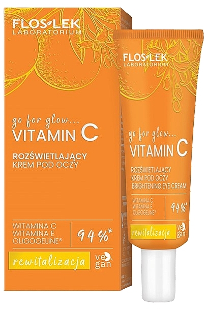Aufhellende Augencreme mit Vitamin C  - Floslek Go For Illuminating Eye Cream  — Bild N1