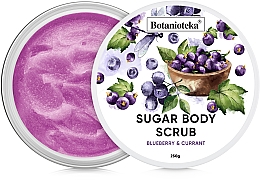 Zuckerpeeling für den Körper Blaubeeren und Johannisbeeren - Botanioteka Sugar Body Scrub Blueberry & Currant — Bild N1