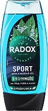 Duschgel mit Minze und Meersalz 3in1 - Radox Sport Mint And Sea Salt 3-in-1 Shower Gel — Bild N1