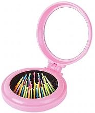 Haarbürste mit Spiegel rosa - Beautifly Brush Pink  — Bild N1