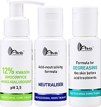 Gesichtspflegeset in 3 Schritten - AVA Laboratorium Professional Home Therapy (Gesichtslotion 50ml + Gesichtspeeling 50ml + Neutralisator für das Gesicht 50ml) — Bild N2