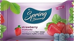 Feuchtigkeitsspendende Seife mit Erdbeere - Spring Blossom Strawberry Moisturizing Bar Soap  — Bild N1