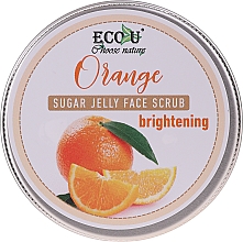 Düfte, Parfümerie und Kosmetik Gesichtspeeling mit Zuckergelee und Orange - Eco U Orange Brightening Sugar Jelly Face Scrub