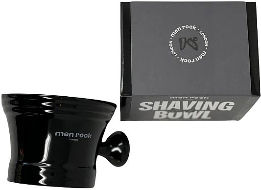 Rasierschale mit Handgriff schwarz - Men Rock Porcelain Shaving Bowl Black — Bild N3