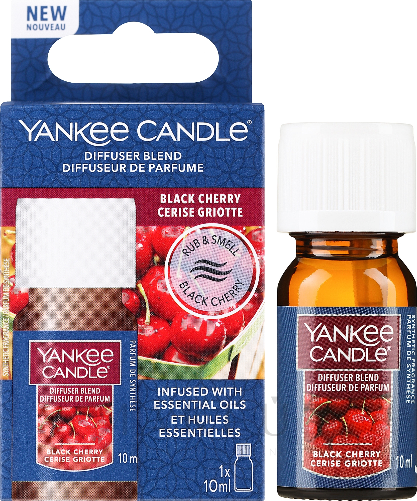 Ultraschall-Diffusoröl - Yankee Candle Black Cherry Ultrasonic Diffuser Aroma Oil — Bild 10 ml