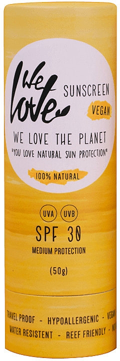 Natürlicher Sonnenschutzstift - We Love The Planet Natural Sunscreen Stick SPF 30 — Bild N1