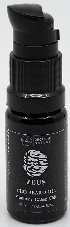 Bartöl - Fam Drops Of Nature 100 mg CBD Beard Oil — Bild N2