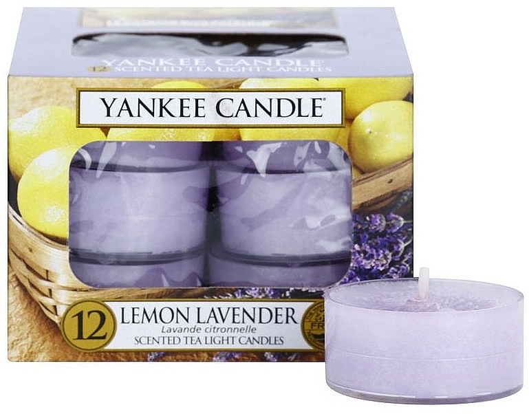 Teelichter Lemon Lavender - Yankee Candle Lemon Lavender Tea Light Candles — Bild N1