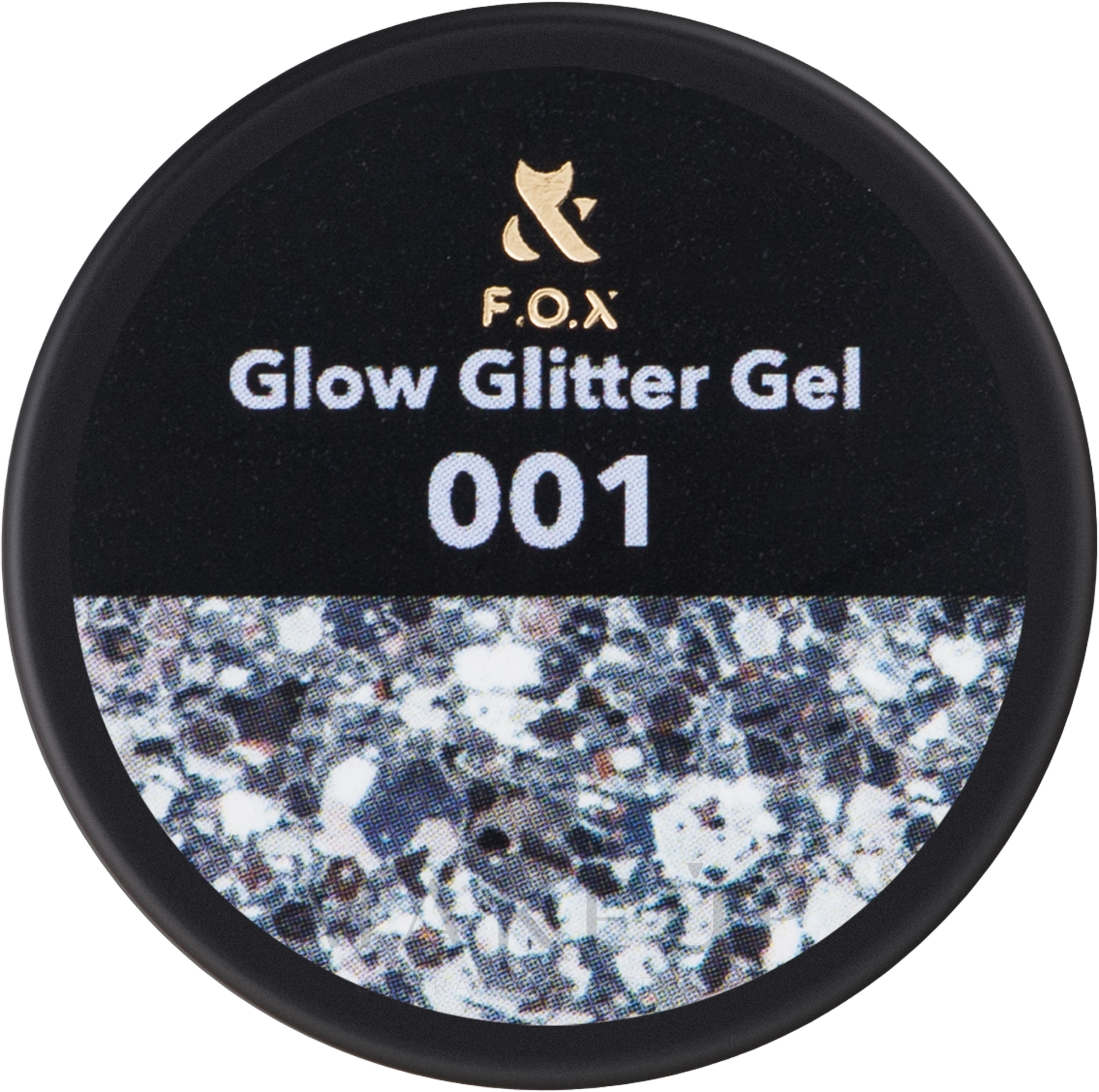 Glitzerndes Nagelgel - F.O.X Glow Glitter Gel — Bild 001
