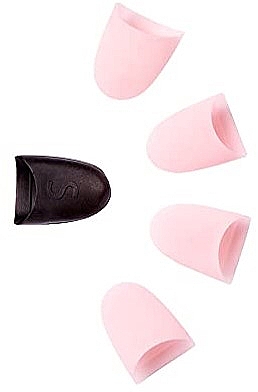 Nagelkappen zum Entfernen von Gelnagellack - Kiss Quick Soak Off Removal System (10 St. Nagelkappen + 20 St. Schaumstoffpads) — Bild N2