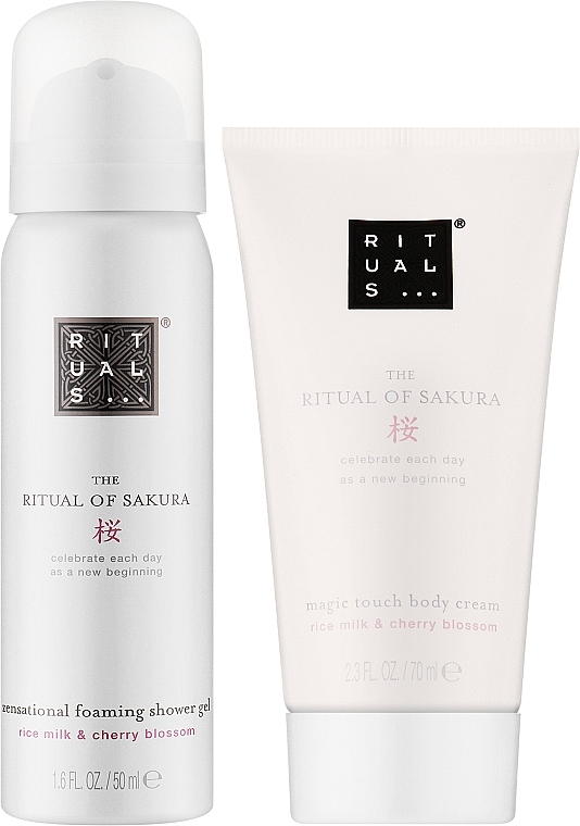 Körperpflegeset - Rituals The Ritual Of Sakura Mini Travel Set (Körpercreme 70ml + Duschgel 50ml) — Bild N2