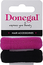 Düfte, Parfümerie und Kosmetik Haargummis FA-5642 rosa und schwarz - Donegal