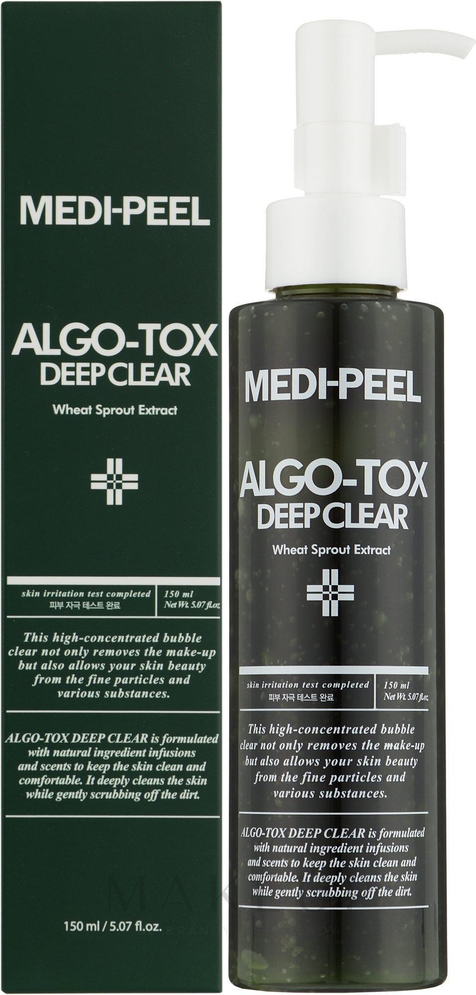 Tiefenreinigendes und entgiftendes Gesichtsschaum mit Algen - Medi Peel Algo-Tox Deep Clear — Bild 150 ml