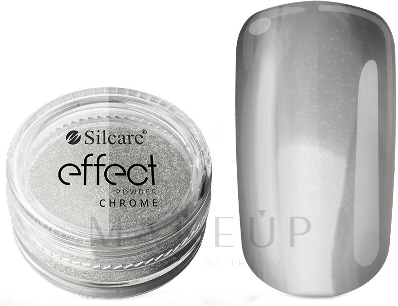 Glitterpuder für Nägel - Silcare Effect Powder — Bild Chrome