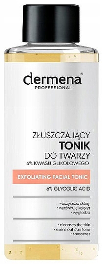 Peeling-Gesichtswasser - Dermena Professional Exfoliating Tonic 6% Glicolic Acid — Bild N1