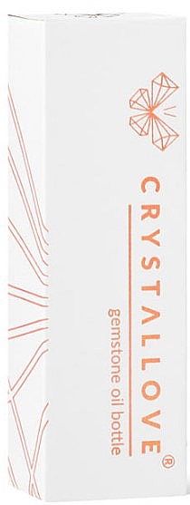 Roll-on mit Kristallen Cognac Bernstein 10 ml - Crystallove Cognac Amber Oil Bottle — Bild N2