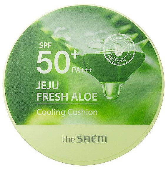 Sonnenschutz-Cushion - The Saem Jeju Fresh Aloe Cooling Cushion SPF50 + PA+++ — Bild N1