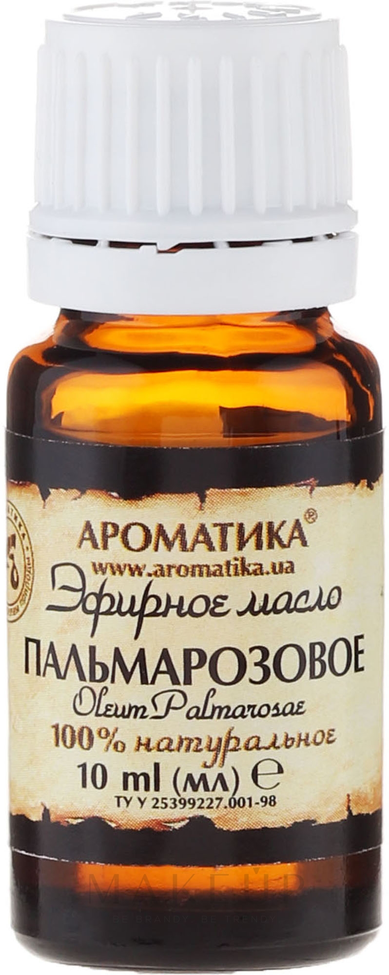 Ätherisches Bio Palmarosaöl - Aromatika — Bild 10 ml