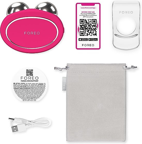 Mikrostromtherapiegerät für den Körper - Foreo Bear 2 Advanced Microcurrent Full-Facial Toning Device Fuchsia — Bild N3