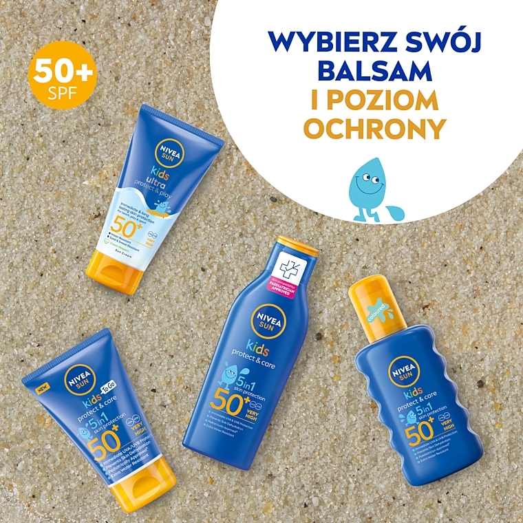 Sonnenschutzlotion - Nivea Sun Kids Protect & Care SPF 50 — Bild N7